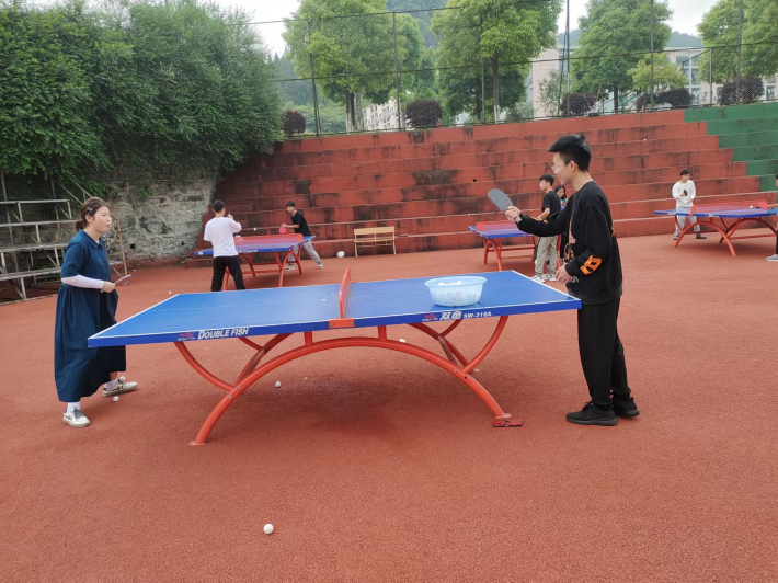 【大运会风采】体育部组织学生训练乒乓球备战2022年贵州省大运会