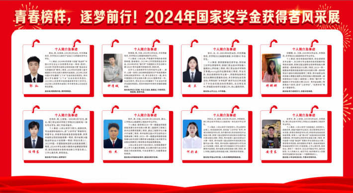青春榜样，逐梦前行！2024年国家奖学金获奖学生风采展